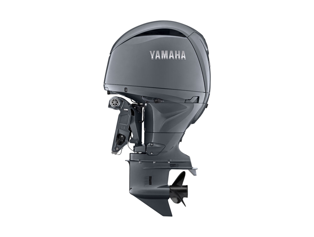 Motor fueraborda Yamaha 4 tiempos F200QETL, 200HP pata larga con dirección hidráulica
