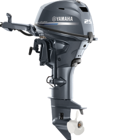 Motor fueraborda Yamaha 4 tiempos F25GWHL, 25HP arranque eléctrico pata larga EFI